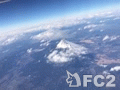 動画:中華航空CI221台北松山行きから見下ろす富士山